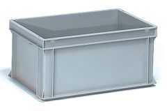 Eurokasten 600 x 400 x 280 mm grau, 2 Muschelgriffe
