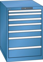 Schubladenschrank 7 Schubladen 564x725x800 RAL 5019 Lista 27x36E 78.134.040