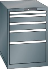 Schubladenschrank 5 Schubladen 564x725x800 NCS S 6502-B Lista 27x36E 78.130.050