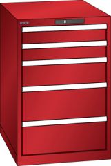 Schubladenschrank 5 Schubladen 564x725x850 RAL 3003 Lista 27x36E 14.399.070