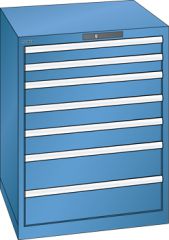 Schubladenschrank 7 Schubladen 717x725x850 RAL 5019 Lista 36x36E 78.166.040