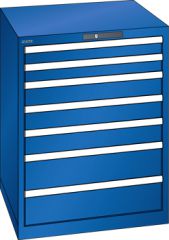 Schubladenschrank 7 Schubladen 717x725x850 RAL 5005 Lista 36x36E 14.503.100