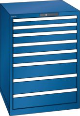 Schubladenschrank 8 Schubladen 717x725x1000 RAL 5010 Lista 36x36E 78.179.090
