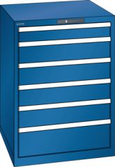 Schubladenschrank 6 Schubladen 717x725x1000 RAL 5010 Lista 36x36E 78.172.090