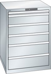 Schubladenschrank 6 Schubladen 717x725x1000 RAL 7035 Lista 36x36E 78.171.020