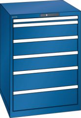 Schubladenschrank 6 Schubladen 717x725x1000 RAL 5010 Lista 36x36E 14.510.090