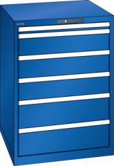 Schubladenschrank 6 Schubladen 717x725x1000 RAL 5005 Lista 36x36E 14.510.100