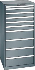 Schubladenschrank 10 Schubladen 717x725x1450 NCS S 6502-B Lista 36x36E 78.184.050