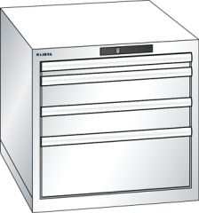 Schubladenschrank 4 Schubladen 564x725x533 RAL 9010 Lista 27x36E 78.282.110