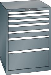 Schubladenschrank 7 Schubladen 717x725x1000 NCS S 6502-B Lista 36x36E 18.205.050