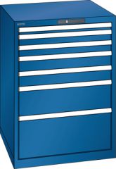 Schubladenschrank 7 Schubladen 717x725x1000 RAL 5010 Lista 36x36E 78.175.090