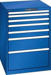 Schubladenschrank 7 Schubladen 717x725x1000 RAL 5005 Lista 36x36E 78.175.100