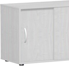 Schiebetürenschrank, mit Standfüßen, nicht abschließbar, 800x400x752, Ahorn/Ahorn
