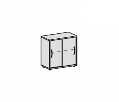 Schiebetrenschrank, mit Standfen, nicht abschliebar, 800x400x752, Buche/Wei