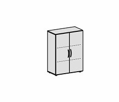 Flgeltrenschrank mit Standfen, inkl. Trdmpfer, nicht abschliebar, 800x420x1104, Ahorn/Wei