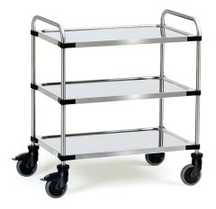 Edelstahlwagen 5038 Ladefläche 630 x 400 mm