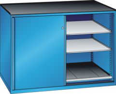 Schubladenschrank Schiebet�ren 1430x780x1020 RAL 5012 Lista 36x36E 79.485.010