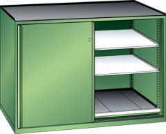 Schubladenschrank Schiebet�ren 1430x780x1020 RAL 6011 Lista 36x36E 78.258.030