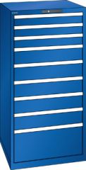Schubladenschrank 9 Schubladen 717x725x1450 RAL 5005 Lista 36x36E 78.312.100
