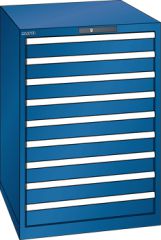 Schubladenschrank 9 Schubladen 717x725x1000 RAL 5010 Lista 36x36E 78.649.090