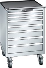 Schubladenschrank 7 Schubladen 717x725x1112 RAL 7035 Lista 36x36E 78.666.020