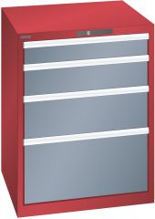 Schubladenschr 4 Schubl. 717x725x850 Korp.RAL 3003 Front NCS S 6502-B Lista 36x36E 79.499.522
