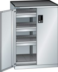 Schubladenschrank Flgeltren 717x600x1020 RAL 7035 Lista 36x27E 79.410.020
