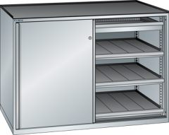 Schubladenschrank Schiebet�ren 1430x627x1020 RAL 7035 Lista 36x27E 79.424.020