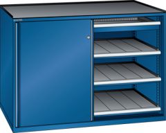 Schubladenschrank Schiebet�ren 1430x627x1020 RAL 5010 Lista 36x27E 79.425.090