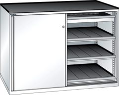 Schubladenschrank Schiebet�ren 1430x627x1020 RAL 9010 Lista 36x27E 79.425.110