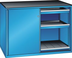 Schubladenschrank Schiebet�ren 1430x627x1020 RAL 5012 Lista 36x27E 79.426.010