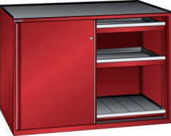 Schubladenschrank Schiebet�ren 1430x627x1020 RAL 3003 Lista 36x27E 79.426.070