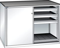 Schubladenschrank Schiebet�ren 1430x627x1020 RAL 9010 Lista 36x27E 79.428.110
