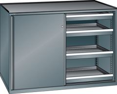 Schubladenschrank Schiebet�ren 1430x627x1020 NCS S 6502-B Lista 36x27E 79.430.050
