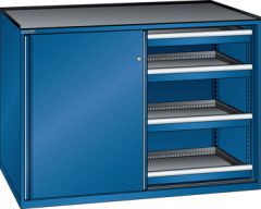 Schubladenschrank Schiebet�ren 1430x627x1020 RAL 5010 Lista 36x27E 79.430.090
