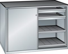 Schubladenschrank Schiebet�ren 1430x627x1020 RAL 7035 Lista 36x27E 79.433.020