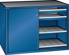 Schubladenschrank Schiebet�ren 1430x627x1020 RAL 5010 Lista 36x27E 79.433.090