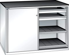 Schubladenschrank Schiebet�ren 1430x627x1020 RAL 9010 Lista 36x27E 79.433.110