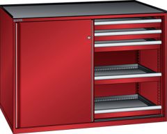 Schubladenschrank Schiebet�ren 1430x627x1020 RAL 3003 Lista 36x27E 79.435.070