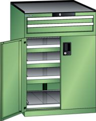 Schubladenschrank Flgeltren 717x753x1020 RAL 6011 Lista 36x36E 79.466.030
