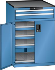 Schubladenschrank Flgeltren 717x753x1020 RAL 5019 Lista 36x36E 79.466.040