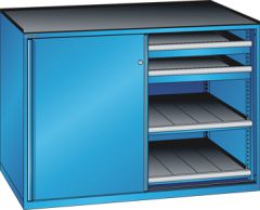 Schubladenschrank Schiebet�ren 1430x780x1020 RAL 5012 Lista 36x36E 79.478.010