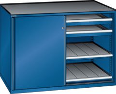 Schubladenschrank Schiebet�ren 1430x780x1020 RAL 5010 Lista 36x36E 79.478.090