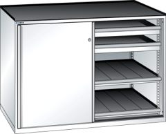 Schubladenschrank Schiebet�ren 1430x780x1020 RAL 9010 Lista 36x36E 79.478.110