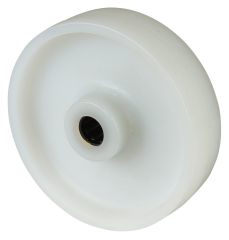 Kunststoffrad B10.153, Produkttyp: Räder, Material/Art des Radkörpers: Kunststoff,  Material der Lauffläche: Kunststoff weiß,  Lager: Rollenlager, Ø Rad:  150 mm, Tragkraft: 400 kg