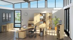 Anstell-Regal mit Stellfen, 400x800x720, Ahorn