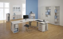 Anstell-Regal mit Stellfen, 400x800x720, Ahorn