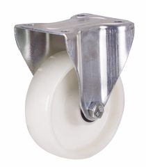 Bockrolle Polyamid, 125 x 38 mm, weiß