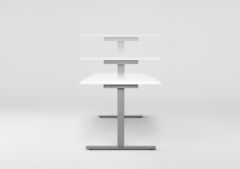 Elektro-Hubtisch hhenverstellbar, 1800x800x650-1250, Ahorn/Silber