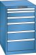 Schubladenschrank 6 Schubladen 564x725x850 RAL 5019 Lista 27x36E 78.144.040